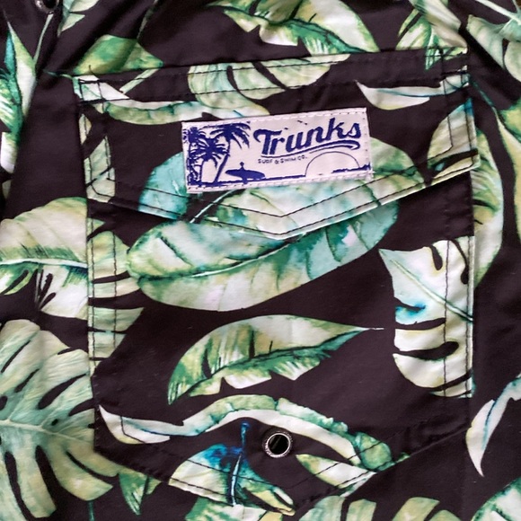 Trunks Surf and Swim Men’s Aloha Hawaiian Swim Trunks Matching Shirt. Size Small - Picture 8 of 16